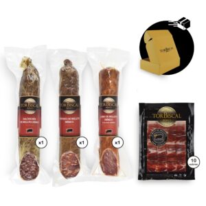 Loncheado de jamón bellota 100% ibérico + lomo bellota ibérico 50% r. ibérica + chorizo+salchichón (ibérico bellota)