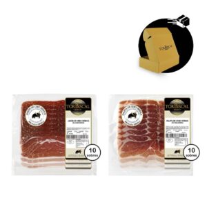 lote 10 sobres jamón ibérico cebo 10 sobres paleta ibérica cebo corte máquina