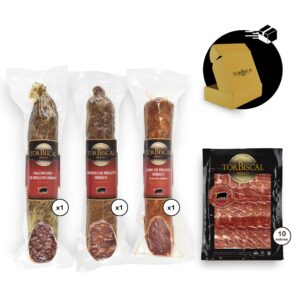 Loncheado de paleta bellota ibérica 50% r. ibérica + lomo bellota ibérico 50% r. ibérica + chorizo+salchichón (ibérico bellota)